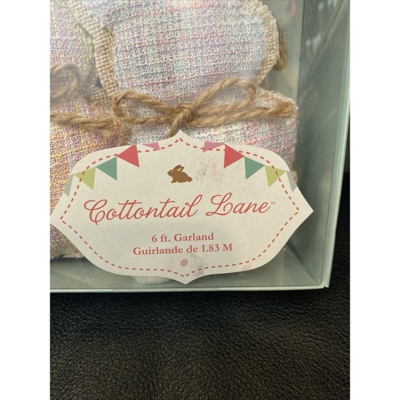 Cottontail Bunny Rabbit Garland Pastel Baby Shower Nursery Easter Spring 6-ft - Picture 2 of 3